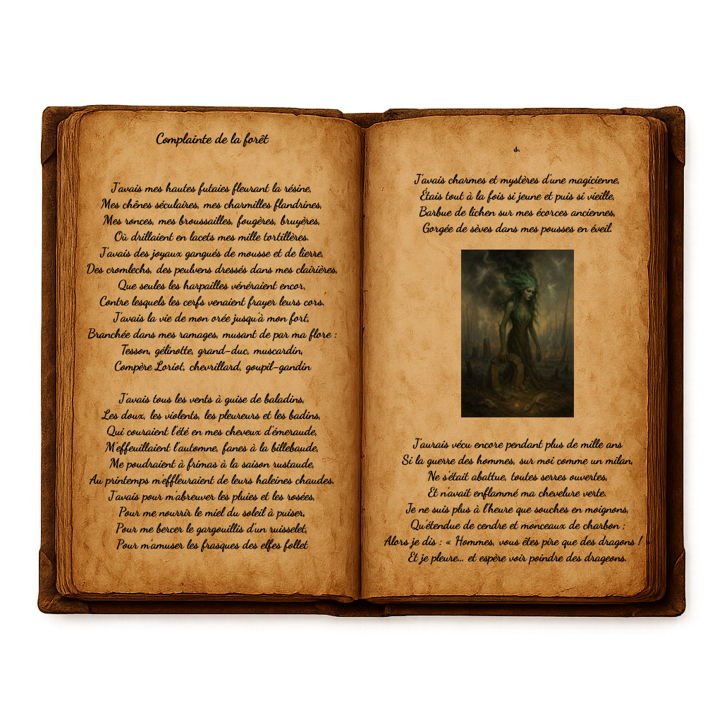 Page grimoire [Complainte de la forêt]